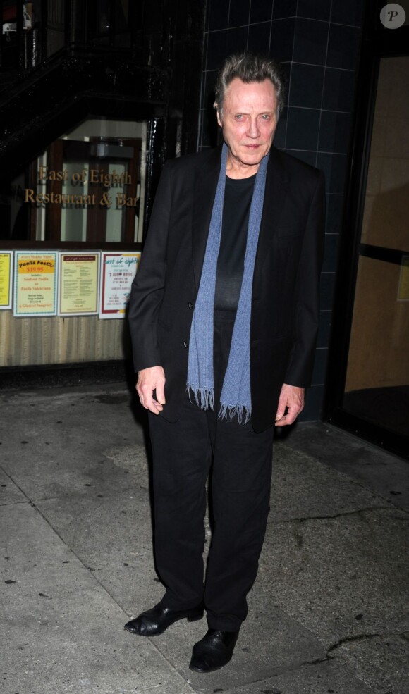Christopher Walken à New York, le 10 octobre 2012.