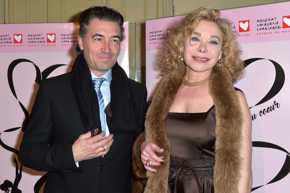 Photo : Grace de Capitani et son son compagnon le chef Jean-Pierre Jacquin  à la soirée Gala du Coeur donné au profit de l'association Mécénat  Chirurgie Cardiaque à la Salle Gaveau. Paris,