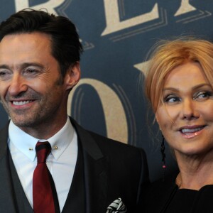 Hugh Jackman et Deborra-lee Furness - Les célébrités arrivent à la première de 'The Greatest Showman' à Brooklyn, New York le 8 decembre 2017.