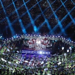 Justin Timberlake chante lors du Super Bowl 2018 à Minneapolis, le 4 février 2018. © Elizabeth Flores/Minneapolis Star Tribune/Zuma Press/Bestimage