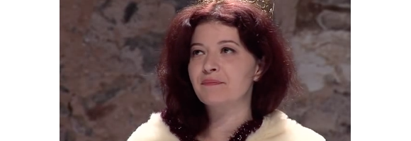 Judith d'Aleazzo dans la pièce "Les Reines" de Normand Chaurette en 2012.