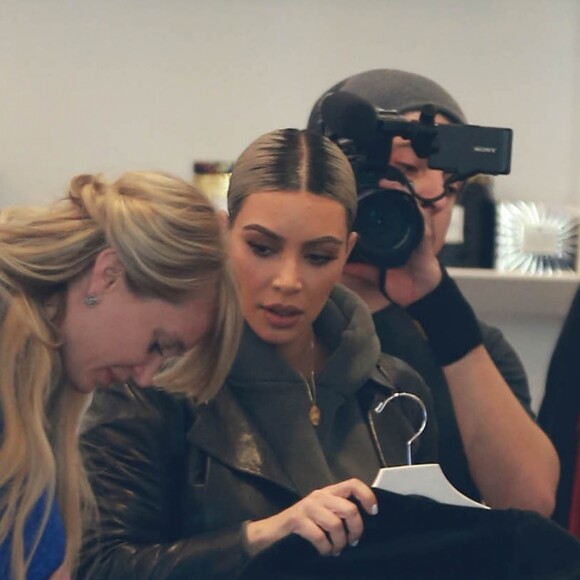 Kim Kardashian de passage au magasin Dash à West Hollywood, le 7 février 2018.