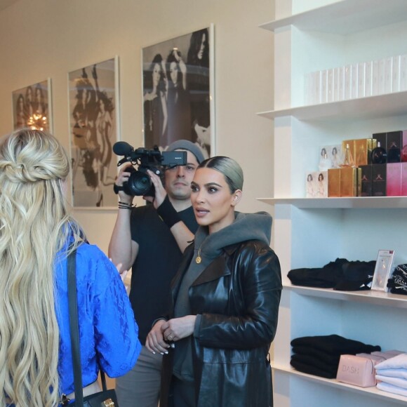 Kim Kardashian de passage au magasin Dash à West Hollywood, le 7 février 2018.