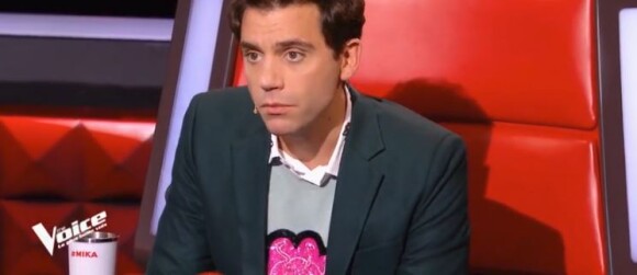 Mika lors des auditions à l'aveugle de "The Voice 7" (TF1) samedi 10 février 2018.