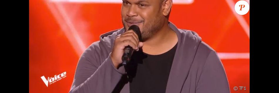 Ritchy lors des auditions à l'aveugle de The Voice 7 (TF1 ...