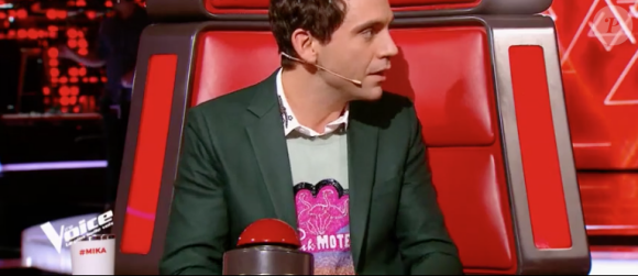 Mika dans "The Voice 7" sur TF1 le 3 février 2018.