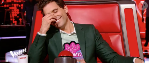 Mika dans "The Voice 7" sur TF1 le 3 février 2018.