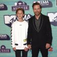 David Guetta et son fils Tim Elvis - Soirée des 24ème MTV Europe Music Awards à la salle SSE Wembley Arena à Londres, Royaume Uni, le 12 novembre 2017.