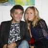 Exclusif - Thierry Moreau, Enora Malagré - Inauguration du restaurant "Tough Burger" et vernissage de l'exposition Gilbert Mazout à Montreuil, le 5 Octobre 2017. © Marc Ausset- Lacroix / Bestimage