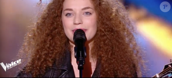 Milena dans "The Voice 7" sur TF1, le 17 février 2018.