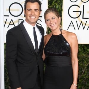 Jennifer Aniston et Justin Theroux - La 72ème cérémonie annuelle des Golden Globe Awards à Beverly Hills, le 11 janvier 2015.