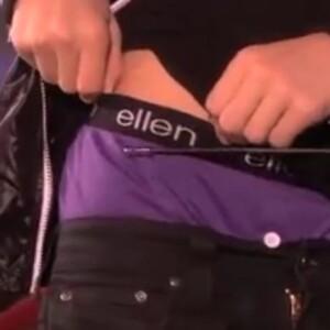 C'est ce boxer porté par Justin Bieber sur le plateau d'Ellen DeGeneres, en 2011, qui est exposé au musée.
