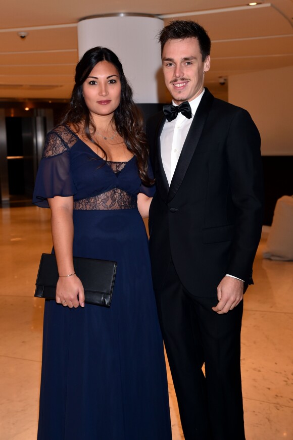 Louis Ducruet et sa fiancée Marie - 15ème édition des Golden Foot Hublot Award 2017 à l'hôtel Mériden à Monaco le 7 novembre 2017. © Bruno Bebert/Bestimage