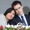 Louis Ducruet et sa fiancée Marie - Finale du Monte Carlo Rolex Masters 2017 sur le court Rainier III du Monte Carlo Country Club à Roquebrune Cap Martin le 23 avril 2017. © Jean-Charles Vinaj/Pool Monaco/Bestimage