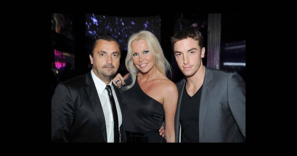 Henri Leconte, son épouse et son fils à la soirée d ...