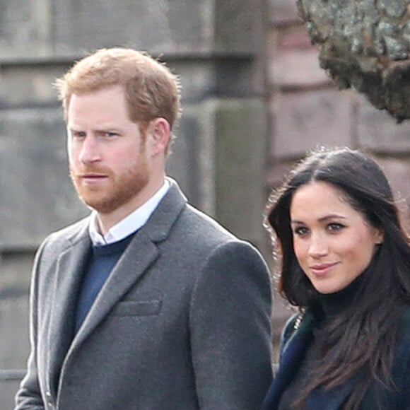 Le prince Harry et sa fiancée Meghan Markle à Edimbourg le 13 février 2018.