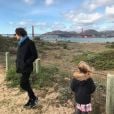 Carla Bruni, son fils Raphaël et sa fille Giulia à San Francisco. Février 2018.