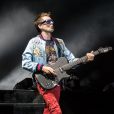Matthew Bellamy - Le groupe Muse en concert lors du festival de Leeds le 27 aout 2017.