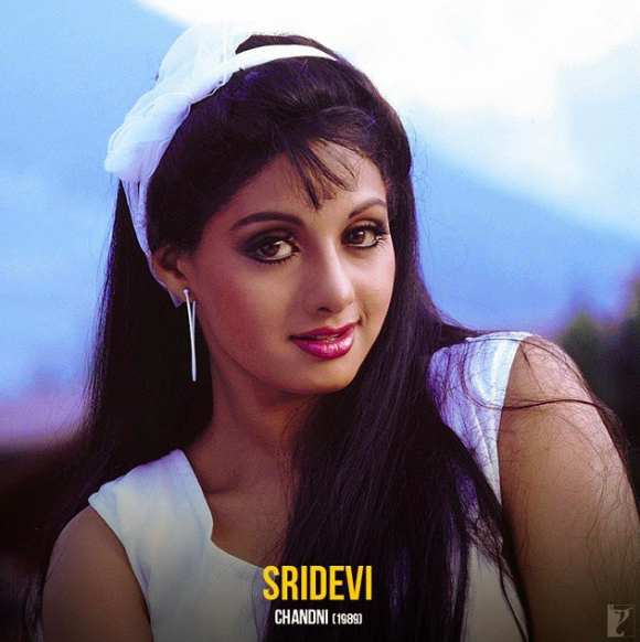 L'actrice indienne Sridevi dans le film Chandni