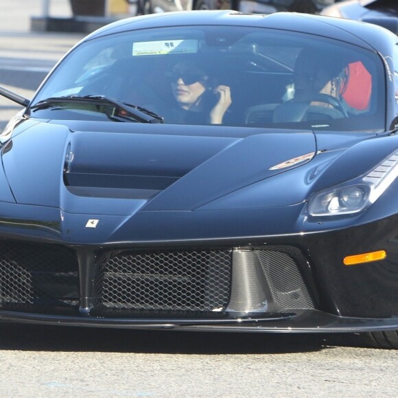 Kylie Jenner et son compagnon Travis Scott sont allés déjeuner au restaurant Nobu à Malibu, le 24 février 2018