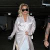 Exclusif - Khloe Kardashian (enceinte) est allée déjeuner au restaurant Catch à West Hollywood, le 7 février 2018