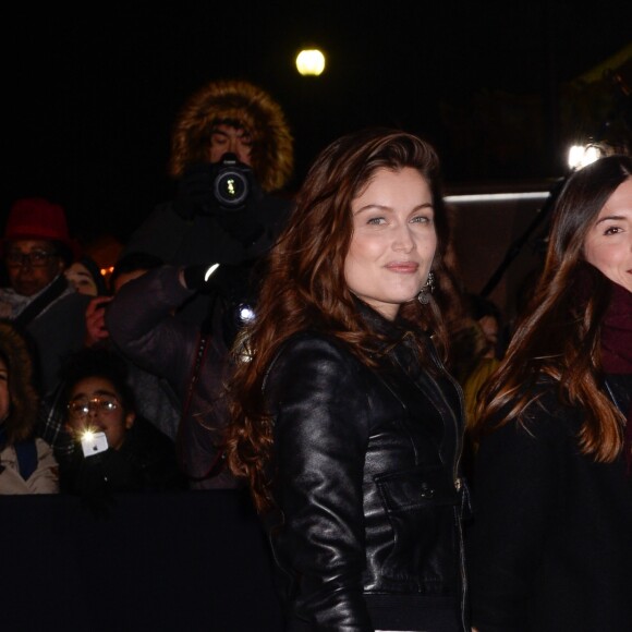 Laetitia Casta arrive au défilé Saint Laurent à l'occasion de la Fashion Week de Paris pour les collelctions automne/hiver 2018/2019 le 27 février 2018