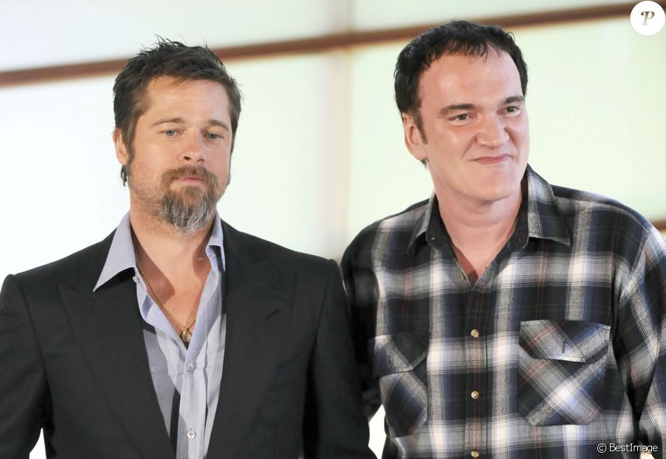 BRAD PITT ET QUENTIN TARANTINO - PHOTOCALL DU FILM INGLOURIOUS BASTERDS ...