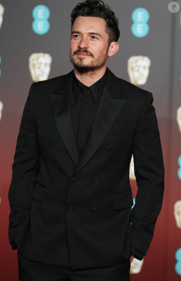 Orlando Bloom - Arrivée des people à la 71ème cérémonie des British Academy Film Awards (BAFTA) au Royal Abert Hall à Londres, le 18 février 2018.