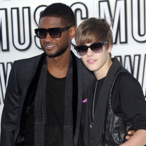 Usher et Justin Bieber aux MTV Video Music Awards à Los Angeles le 12 septembre 2010
