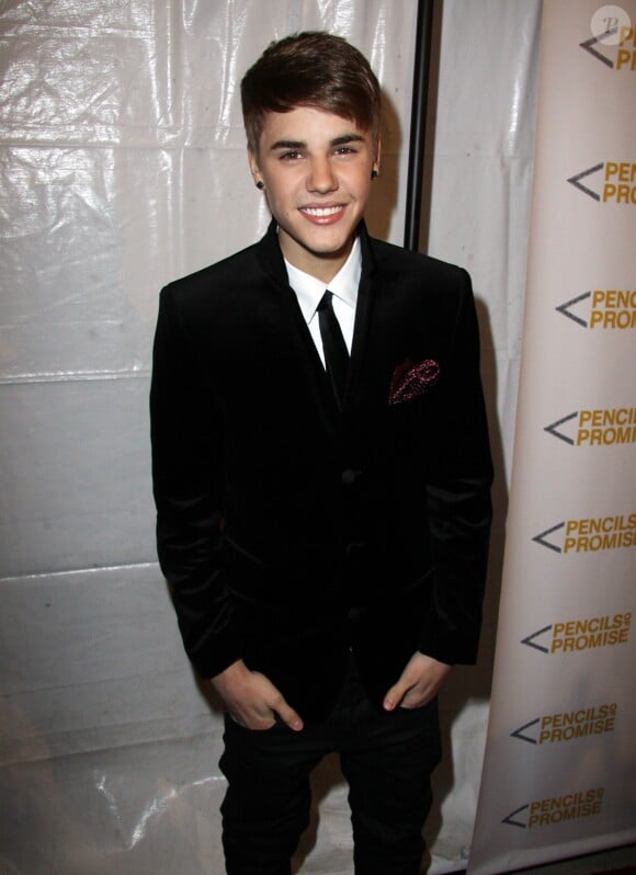 Justin Bieber au concert de charité "Pencils of Promise" à New York le 17 novembre 2011 