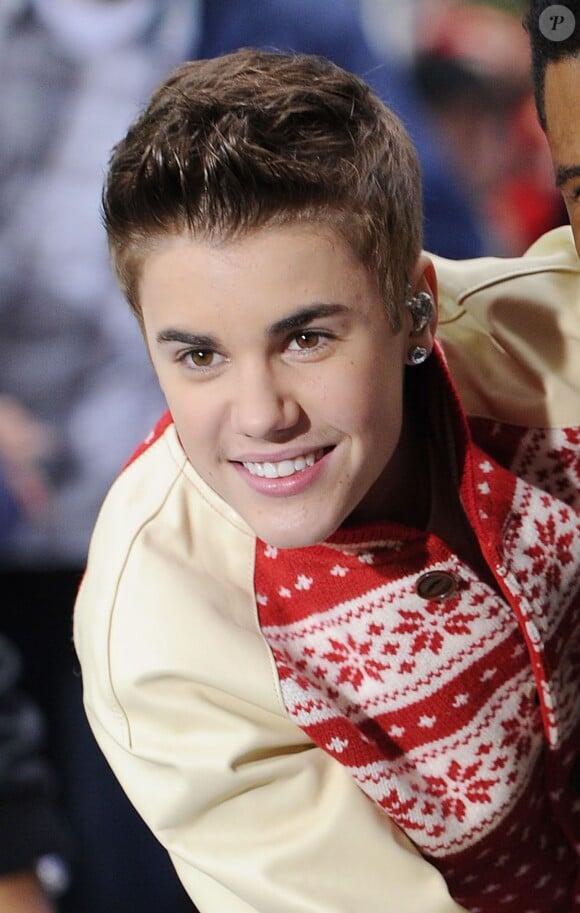 Justin Bieber sur le plateau du Today Show à New York le 23 novembre 2011