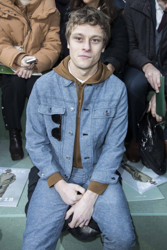 Rod Paradot - Défilé Lacoste, collection prêt-à-porter automne-hiver 2018 au Lycée Carnot. Paris, le 28 février 2018. © Olivier Borde / Bestimage