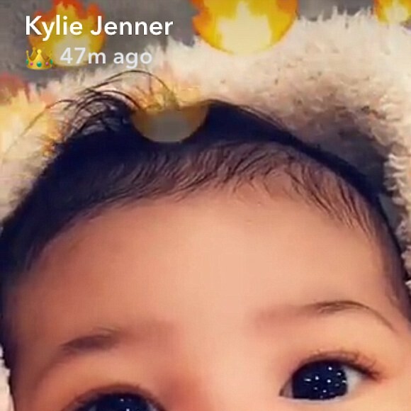 Kylie Jenner propose des portraits de sa fille Stormi sur Instagram et Snapchat, le 3 mars 2018.