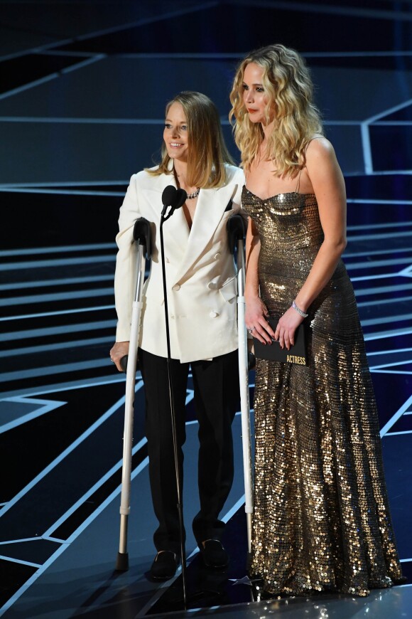 Jodie Foster et Jennifer Lawrence - Cérémonie des Oscars le 4 mars 2018 à Los Angeles