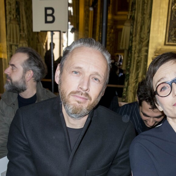 Alasdhair Willis et Kristin Scott Thomas - Défilé de mode prêt à porter Automne Hiver 2018/2019 "Stella McCartney" à l'Opéra Garnier. Paris, le 5 mars 2018. © Olivier Borde / Bestimage