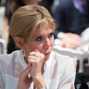 Brigitte Macron - 33ème dîner du Crif (Conseil Representatif des Institutions juives de France) au Carrousel du Louvre à Paris, France, le 7 mars 2018. © Erez Lichtfeld / Bestimage