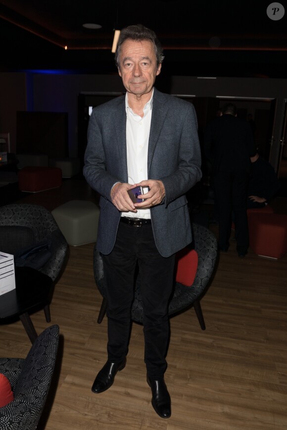 Exclusif - Michel Denisot lors du concert de Suprême NTM (Joeystarr et Kool Shen) à L'AccorHotels Arena à Paris le 10 mars 2018.