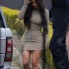 Exclusif - Kim Kardashian quitte la "Baby shower" de sa soeur K. Kardashian, enceinte, à l'hôtel Bel Air de Beverly Hills le 10 mars 2018.