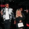 Tristan Thompson et sa compagne Khloe Kardashian, enceinte - Tristan Thompson fête son 27 ème anniversaire avec ses amis et sa famille à Los Angeles le 10 mars 2018.