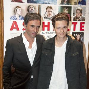 Samuel Benchetrit et son fils Jules - Avant-première du film "Asphalte" à Paris le 6 octobre 2015