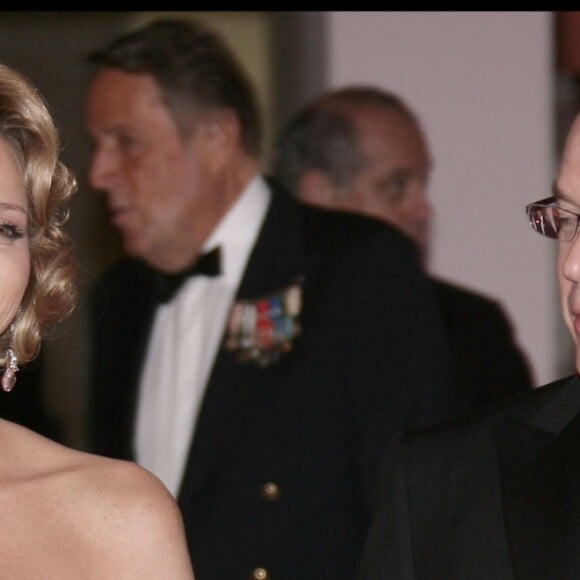 Le prince Albert II de Monaco et la princesse Charlene (alors Charlene Wittstock) le 16 mai 2010 au Sporting lors de la soirée de gala clôturant le week-end du Grand Prix de F1 de Monaco.