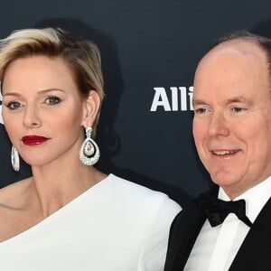 Le prince Albert II de Monaco et la princesse Charlene lors des Laureus World Sports Awards 2018 au Sporting Monte-Carlo à Monaco le 27 février 2018. © Claudia Albuquerque / Bestimage