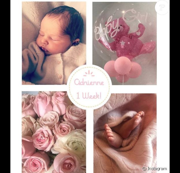 La princesse Madeleine de Suède a profité le 16 mars 2018 de la première semaine depuis la naissance de sa fille la princesse Adrienne pour partager de nouvelles images de bébé, sur son compte Instagram.