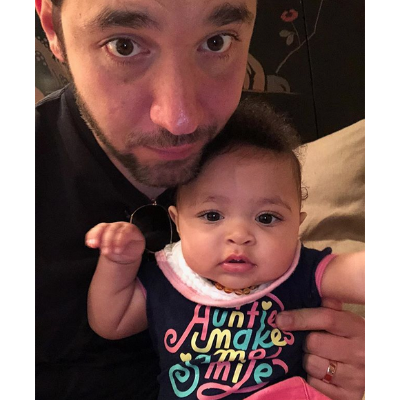 Alexis Olympia et son père Alexis Ohanian Sr. Mars 2018.