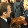 Emmanuel Macron en visite au Salon de l'Agriculture à Paris. Le 24 février 2018.