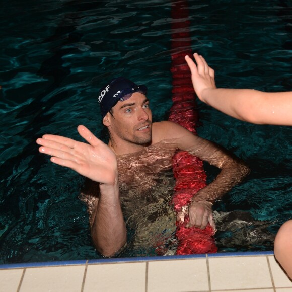Camille Lacourt - 11e édition de la Nuit de l'eau Unicef à Vanves, le 17 mars 2018. © Veeren/Bestimage