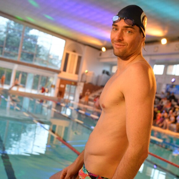 Camille Lacourt - 11e édition de la Nuit de l'eau Unicef à Vanves, le 17 mars 2018. © Veeren/Bestimage