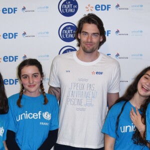 Camille Lacourt - 11e édition de la Nuit de l'eau Unicef à Vanves, le 17 mars 2018.