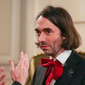 Le député LREM Cédric Villani - Le grand-duc et la grande-duchesse de Luxembourg assistent au dîner d'Etat organisé au Palais de l'Elysée par le président de la République et la première dame à l'occasion d'une visite d'Etat en France à Paris, le 19 mars 2018. © Hamilton/Pool/Bestimage