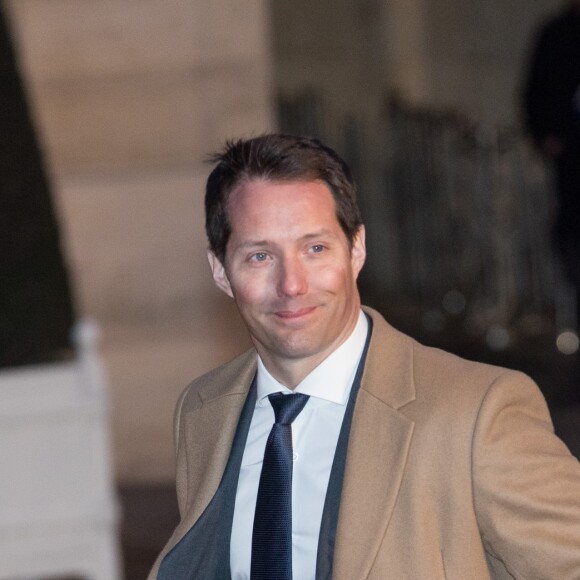 L'astronaute Thomas Pesquet - Le grand-duc et la grande-duchesse de Luxembourg assistent au dîner d'Etat organisé au Palais de l'Elysée par le président de la République et la première dame à l'occasion d'une visite d'Etat en France à Paris, le 19 mars 2018. © Jacovides-Moreau/Bestimage